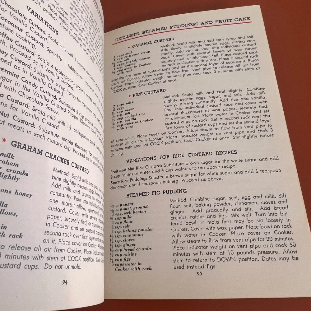 Vintage 1950 Presto Copper Bonded Stainless Steel Cooker Recipe Book Model 304